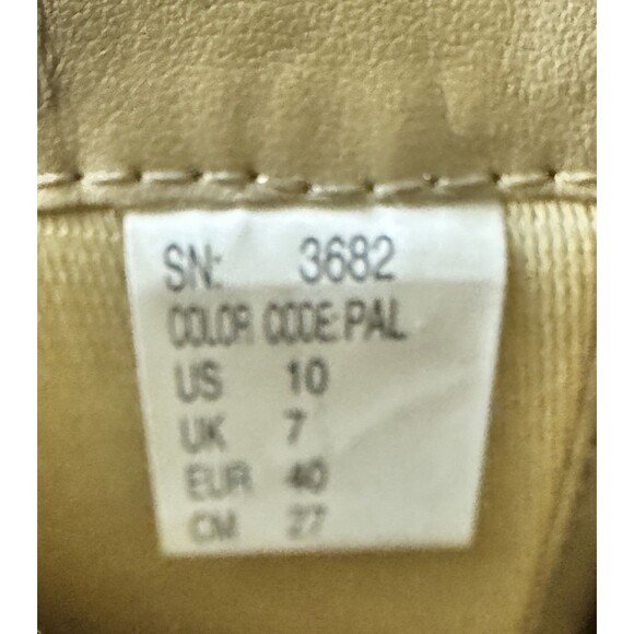 Skechers Boots Tan Beige Platform Size 10 Medium Mid Calf Platform Square Toe - Picture 11 of 11